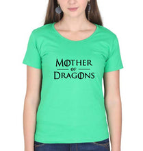 Load image into Gallery viewer, Mother of Dragons (GOT) T-Shirt for Women-Flag Green-Ektarfa.online
