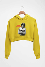 Load image into Gallery viewer, John Lennon Crop HOODIE FOR WOMEN-Mustard Yellow-Ektarfa.online

