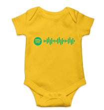 Load image into Gallery viewer, Spotify Kids Romper For Baby Boy/Girl-0-5 Months(18 Inches)-Yellow-Ektarfa.online
