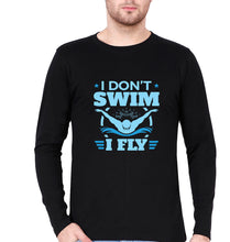 Load image into Gallery viewer, Swim Full Sleeves T-Shirt for Men-Black-Ektarfa.online
