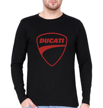 Load image into Gallery viewer, Ducati Full Sleeves T-Shirt for Men-Black-Ektarfa.online
