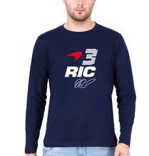 Load image into Gallery viewer, Daniel Ricciardo Full Sleeves T-Shirt for Men-Navy Blue-Ektarfa.online
