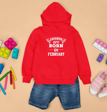 Load image into Gallery viewer, Legends are Born in February Kids Hoodie for Boy/Girl-0-1 Year(22 Inches)-Red-Ektarfa.online
