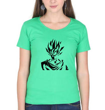 Load image into Gallery viewer, Anime Goku T-Shirt for Women-Flag Green-Ektarfa.online
