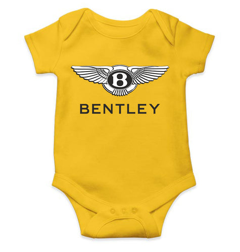 Bentley Kids Romper For Baby Boy/Girl-0-5 Months(18 Inches)-Yellow-Ektarfa.online