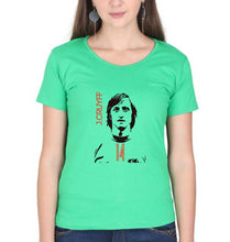 Load image into Gallery viewer, Johan Cruyff T-Shirt for Women-Flag Green-Ektarfa.online
