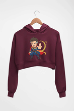 Load image into Gallery viewer, Doctor Strange Superhero Crop HOODIE FOR WOMEN-Maroon-Ektarfa.online
