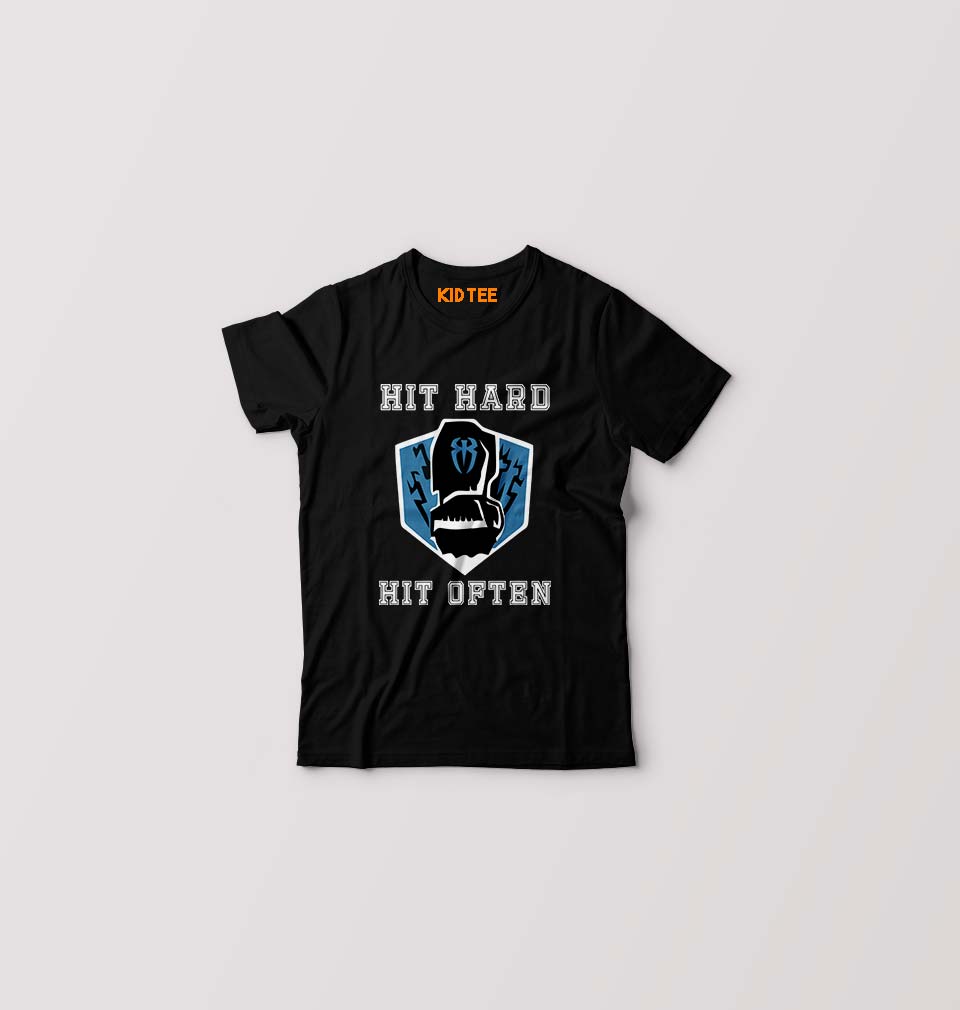 Roman Reigns WWE Kids T-Shirt for Boy/Girl-Black-Ektarfa.online