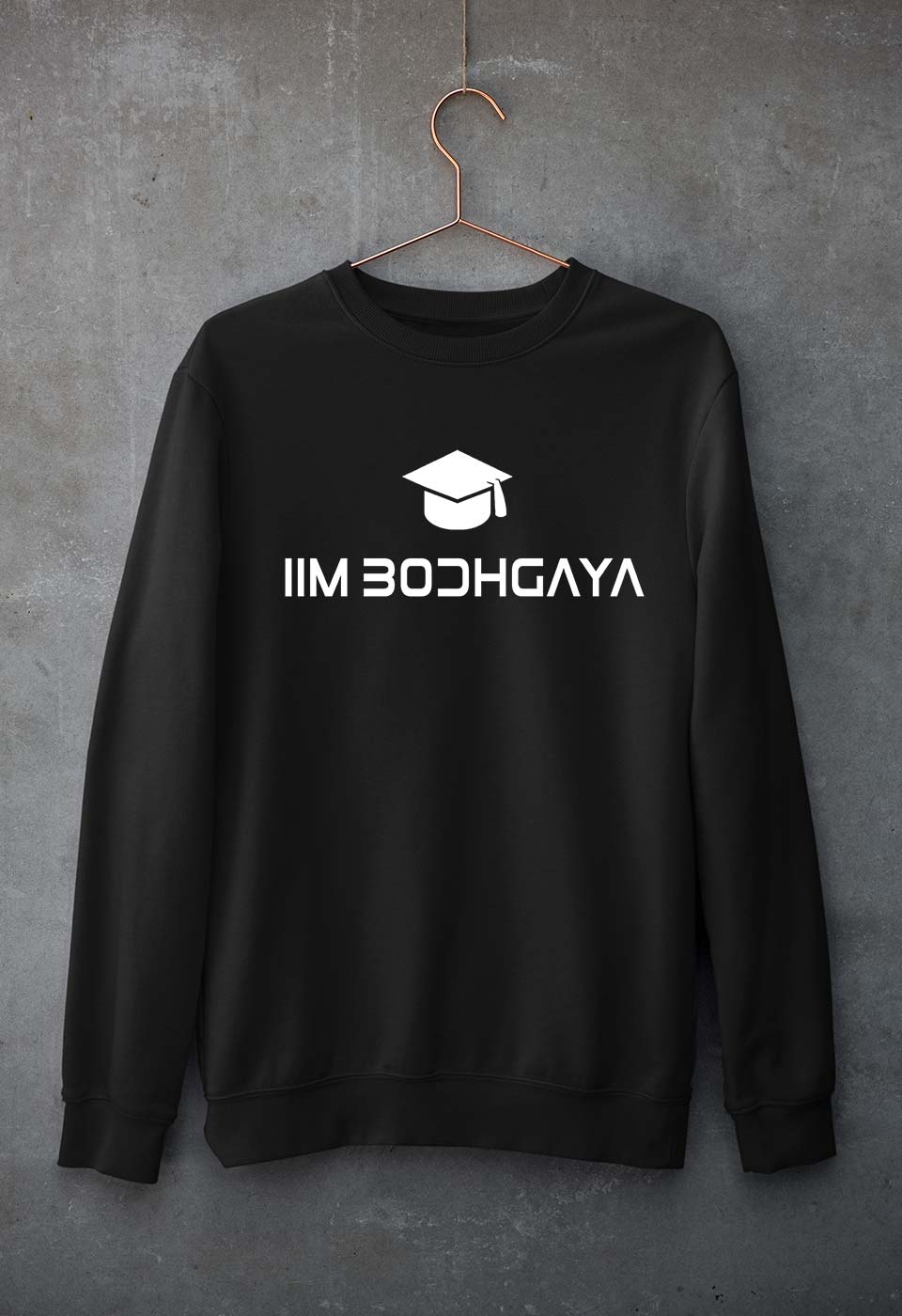 IIM BodhGaya Unisex Sweatshirt for Men/Women-Black-Ektarfa.online