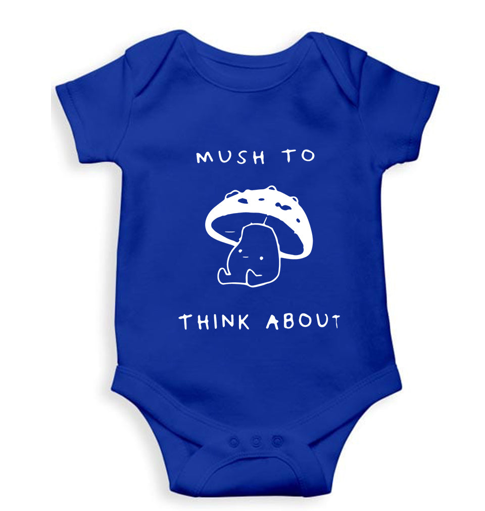 Mushroom Kids Romper For Baby Boy/Girl-0-5 Months(18 Inches)-Royal Blue-Ektarfa.online