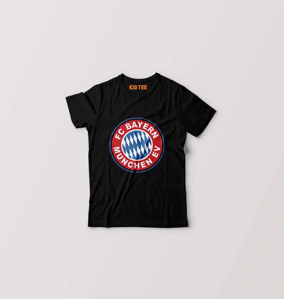Bayern Munich Kids T-Shirt for Boy/Girl-Black-Ektarfa.online