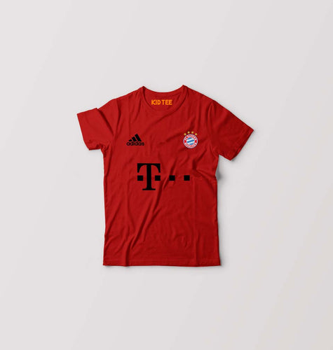 FC Bayern Munich 2021-22 Kids T-Shirt for Boy/Girl-Red-Ektarfa.online
