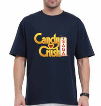 Load image into Gallery viewer, Candy Crush Oversized T-Shirt for Men-Navy Blue-Ektarfa.online
