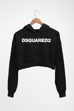 Load image into Gallery viewer, Dsquared2 Crop HOODIE FOR WOMEN-Black-Ektarfa.online
