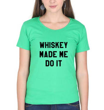 Load image into Gallery viewer, Whiskey T-Shirt for Women-Flag Green-Ektarfa.online
