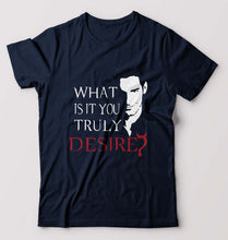 Load image into Gallery viewer, Lucifer T-Shirt for Men-Navy Blue-Ektarfa.online
