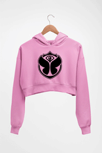 Load image into Gallery viewer, Tomorrowland Crop HOODIE FOR WOMEN-Light Baby Pink-Ektarfa.online
