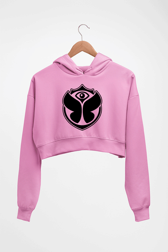 Tomorrowland Crop HOODIE FOR WOMEN-Light Baby Pink-Ektarfa.online
