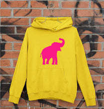 Load image into Gallery viewer, Pink Elephant Unisex Hoodie for Men/Women-Mustard Yellow-Ektarfa.online
