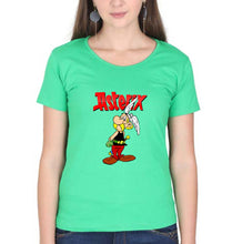 Load image into Gallery viewer, Asterix T-Shirt for Women-Flag Green-Ektarfa.online
