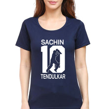 Load image into Gallery viewer, Sachin Tendulkar T-Shirt for Women-Navy Blue-Ektarfa.online
