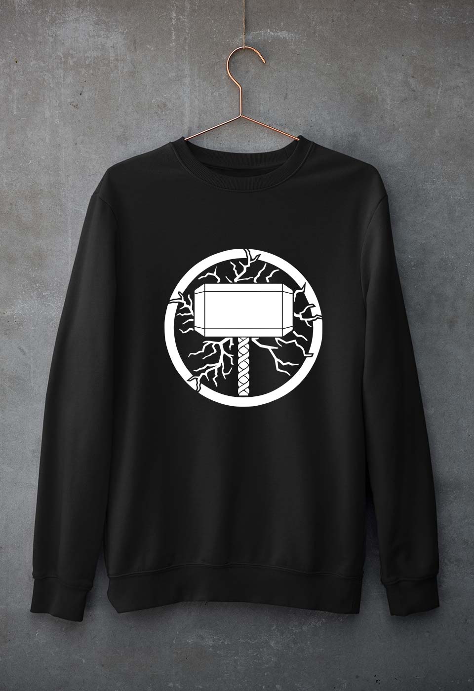 Thor Superhero Unisex Sweatshirt for Men/Women-Black-Ektarfa.online