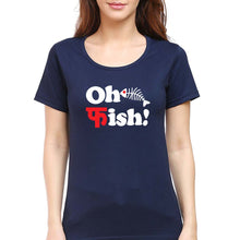 Load image into Gallery viewer, Fish Funny T-Shirt for Women-Navy Blue-Ektarfa.online
