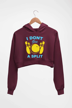 Load image into Gallery viewer, Bowling Crop HOODIE FOR WOMEN-Maroon-Ektarfa.online
