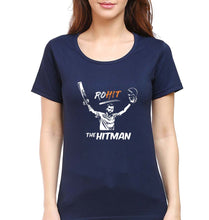 Load image into Gallery viewer, Rohit Sharma T-Shirt for Women-Navy Blue-Ektarfa.online
