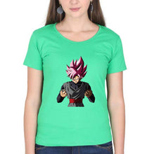 Load image into Gallery viewer, Goku Anime T-Shirt for Women-Flag Green-Ektarfa.online
