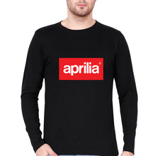 Load image into Gallery viewer, Aprilia Full Sleeves T-Shirt for Men-Black-Ektarfa.online
