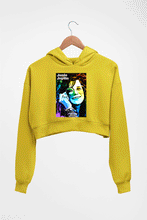 Load image into Gallery viewer, Janis Joplin Crop HOODIE FOR WOMEN-Mustard Yellow-Ektarfa.online
