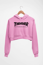 Load image into Gallery viewer, Thrasher Magazine Crop HOODIE FOR WOMEN-Light Baby Pink-Ektarfa.online
