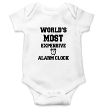 Load image into Gallery viewer, Expensive Alarm Clock Kids Romper For Baby Boy/Girl-0-5 Months(18 Inches)-White-Ektarfa.online
