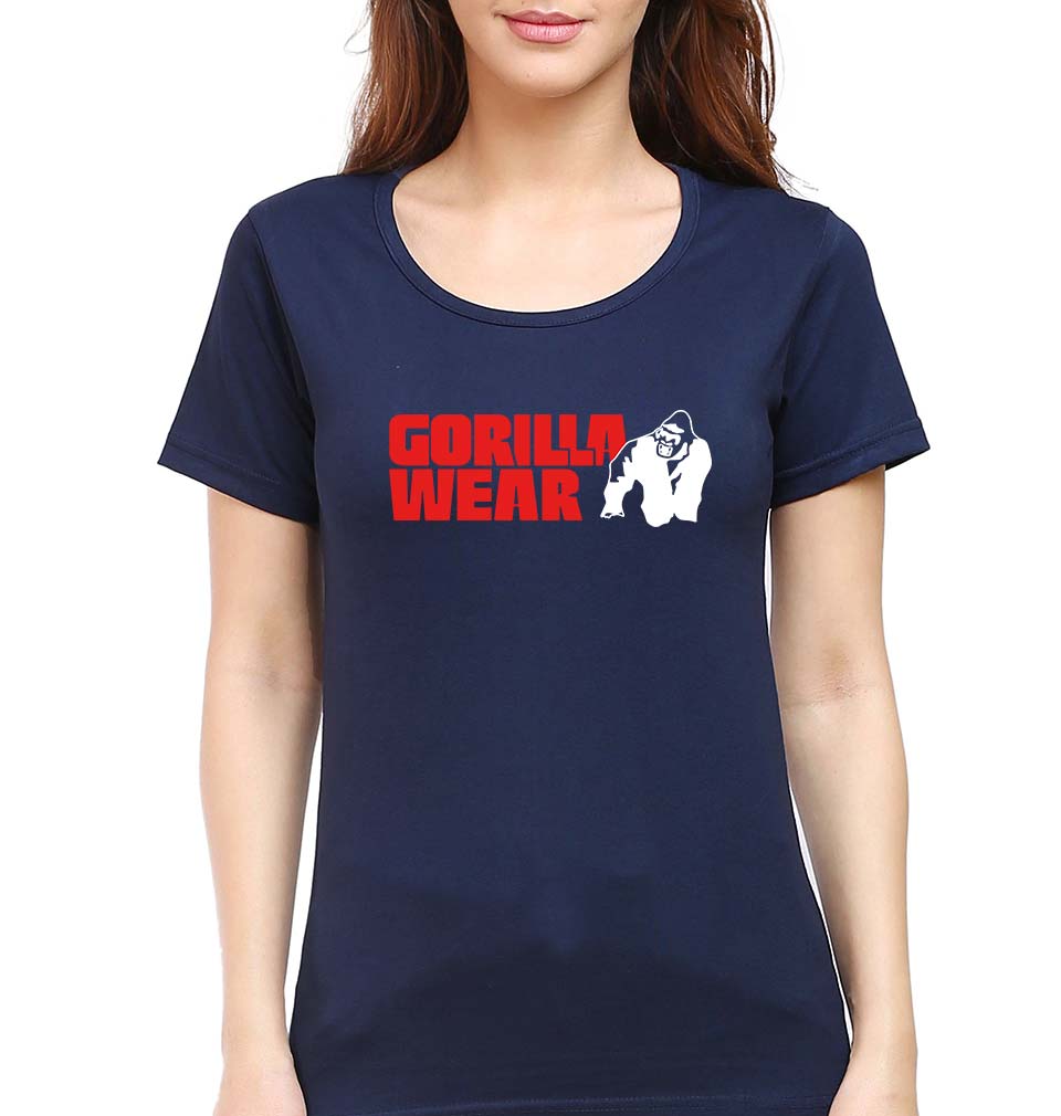 Gorilla Wear T-Shirt for Women-Navy Blue-Ektarfa.online