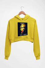 Load image into Gallery viewer, 2Pac Tupac Crop HOODIE FOR WOMEN-Mustard Yellow-Ektarfa.online
