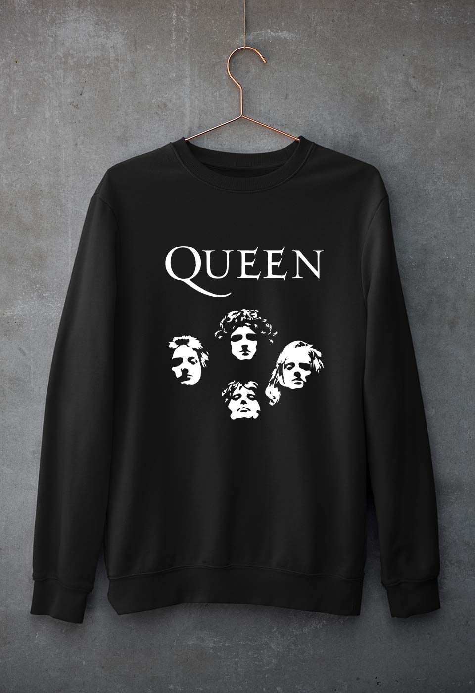 Queen Rock Band Unisex Sweatshirt for Men/Women-Black-Ektarfa.online