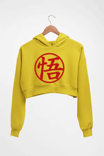 Load image into Gallery viewer, Goku Crop HOODIE FOR WOMEN-Mustard Yellow-Ektarfa.online
