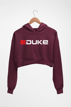 Load image into Gallery viewer, Duke Crop HOODIE FOR WOMEN-Maroon-Ektarfa.online
