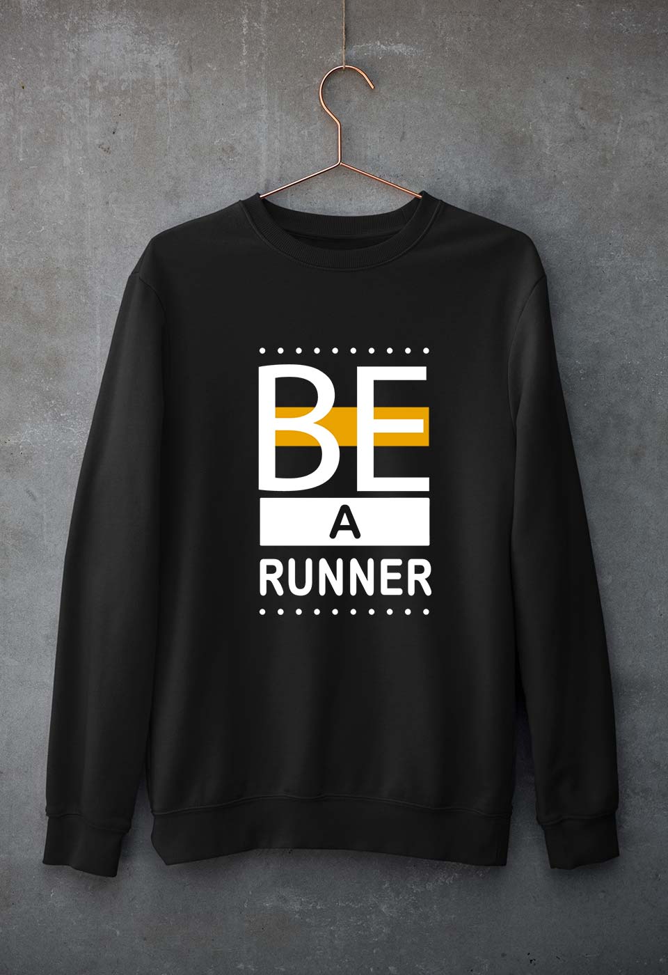Runner Running Unisex Sweatshirt for Men/Women-Black-Ektarfa.online