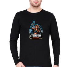 Load image into Gallery viewer, Cyberpunk Full Sleeves T-Shirt for Men-Black-Ektarfa.online
