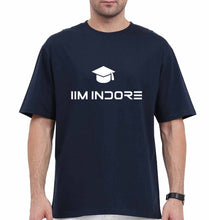 Load image into Gallery viewer, IIM I Indore Oversized T-Shirt for Men-Navy Blue-Ektarfa.online
