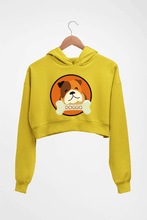 Load image into Gallery viewer, Dog Crop HOODIE FOR WOMEN-Mustard yellow-Ektarfa.online
