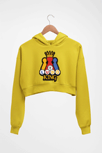 Load image into Gallery viewer, Ludo King Crop HOODIE FOR WOMEN-Mustard Yellow-Ektarfa.online
