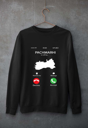 Pachmarhi Calling Unisex Sweatshirt for Men/Women-Black-Ektarfa.online