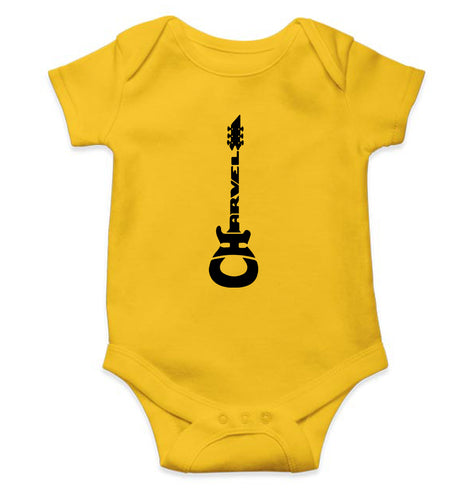 Charvel Guitar Kids Romper For Baby Boy/Girl-0-5 Months(18 Inches)-Yellow-Ektarfa.online