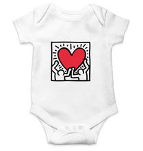 Load image into Gallery viewer, Keith Haring Kids Romper For Baby Boy/Girl-0-5 Months(18 Inches)-White-Ektarfa.online
