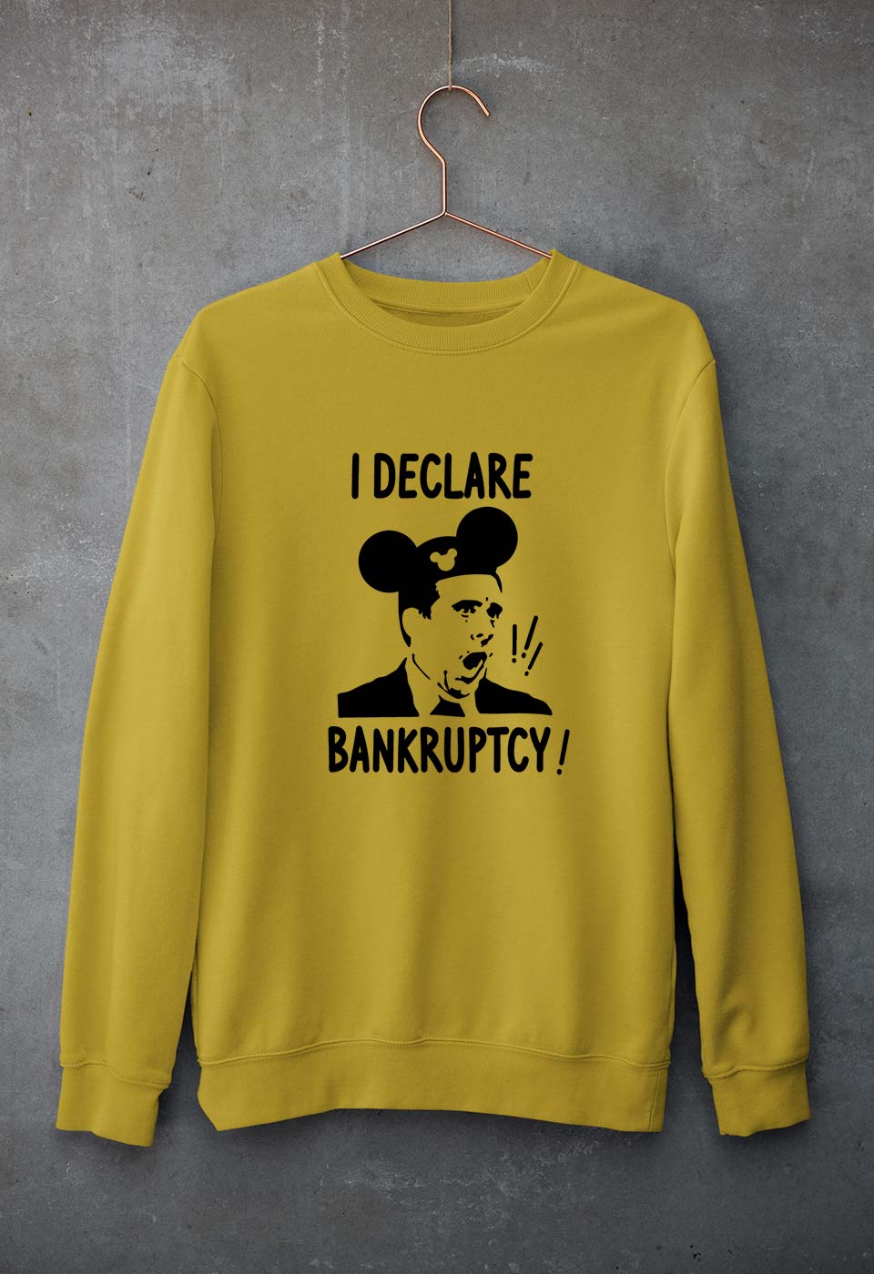 Michael Scott Unisex Sweatshirt for Men/Women-Mustard Yellow-Ektarfa.online