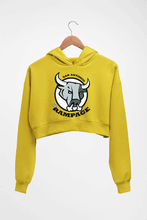 Load image into Gallery viewer, Rampage Crop HOODIE FOR WOMEN-Mustard Yellow-Ektarfa.online
