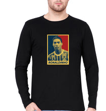Load image into Gallery viewer, Ronaldinho Full Sleeves T-Shirt for Men-Black-Ektarfa.online
